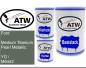 Preview: Ford, Medium Titanium Pearl Metallic, YG / M6442: 500ml Lackdose + 500ml Klarlack + 250ml Härter - Set, von ATW Autoteile West.